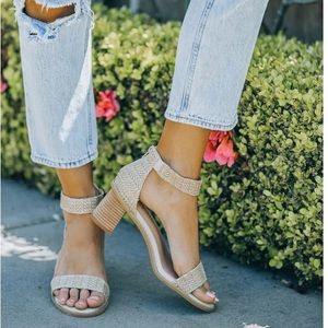 VICI Marley Ankle Strap Straw Sandals
